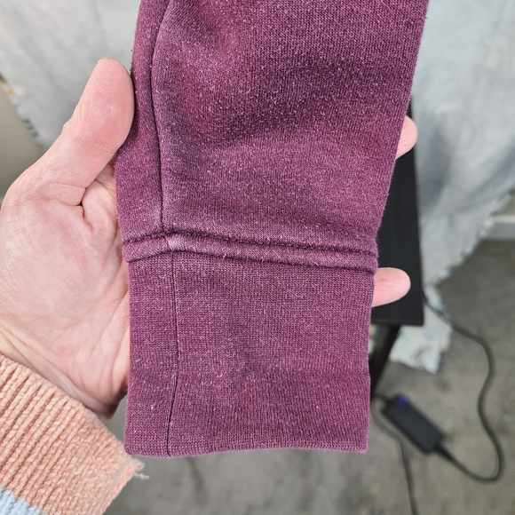 Carhartt burgundy full-zip long-sleeve spell out hoodie women's XS - Picture 7 of 15